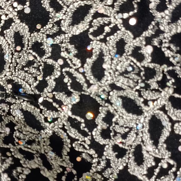 R&M Richards Elegant Black and White Sleeveless Dress 22w - Picture 4 of 5